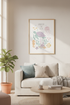 Ocean Animal Nursery Wall Art | Pastel Sea Turtle Print, Under The Sea Decor