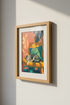 Sleeping Cat Art Print | Vibrant Impressionist Tabby, Boho Living Room Decor Poster