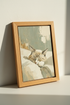 Sleeping Cat Impressionist Art Print | Sage Green Decor | Textured Feline Poster