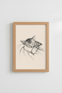 Sleeping Kitten Pencil Sketch Art | Neutral Nursery Decor | Minimalist Poster