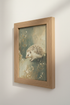 Hedgehog Oil Painting | Sage Green Woodland Animal Decor, Nursery Wall Art Print