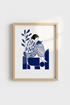 Line drawing Wall Art Print | Living Room Decor | Monochrome Poster