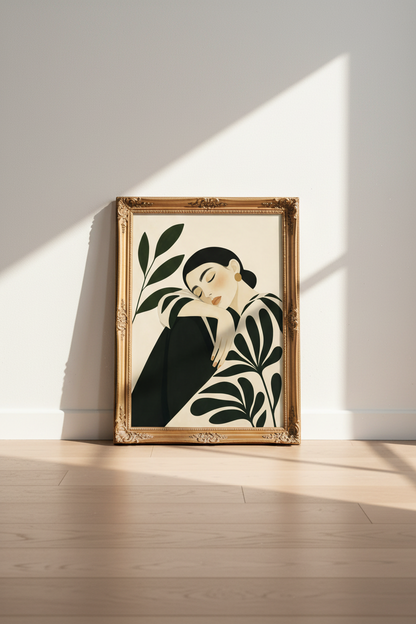 Boho Wall Art Print | Neutral Tones, Living Room Decor | Minimalist Poster