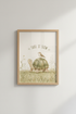 Watercolor Turtle Wall Art | Take It Slow Nursery Decor, Sage Green Animal Poster