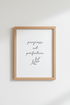 Progress Not Perfection Wall Art | Office Decor | Minimalist Poster