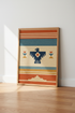Southwest Thunderbird Art | Rustic Geometric Print, Desert Boho Wall Decor
