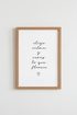 Spanish Quote Wall Art | Elige Calma Minimalist Script Poster, Modern Home Decor