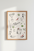 Spicy Margarita Cocktail Art | Kitchen Bar Cart Decor | Minimalist Poster