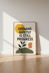 Growing Quietly Quote Wall Art | Boho Earthy Minimalist Poster, Home Office Decor