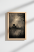 Gothic Horror Wall Art Print | Dark Academia Decor | Moody Ruined Abbey Poster