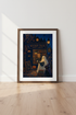 Whimsical Ghost Bookstore Wall Art | Dark Academia Halloween Print, Cozy Witchy Decor