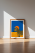 Zebra Pop Art Wall Art Print | Bold Saturated Blue Decor | Modern Safari Poster