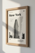 New York City Flatiron Print | Black and White Wall Art, Modern Home Office Decor