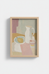 boho wall art print | pastel abstract still life | living room decor