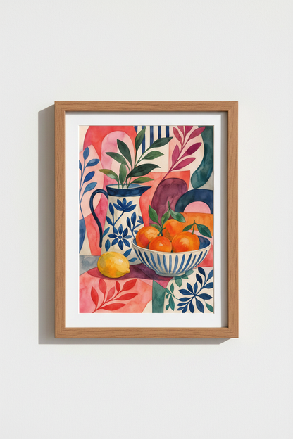 Abstract Wall Art | Vibrant Palette, Living Room Decor