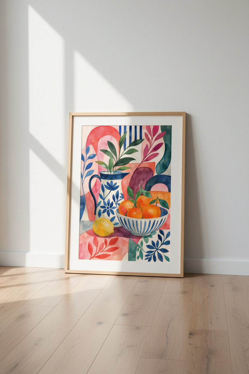 Abstract Wall Art | Vibrant Palette, Living Room Decor