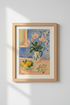 Flower Still Life | Impressionist Floral Wall Art | Living Room Decor