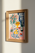 Mediterranean Still Life Art | Colorful Fruit & Wine Print, Kitchen Dining Decor