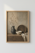 Rustic Still Life Pottery Wall Art | Earthy Neutral Decor | Moody Wabi Sabi Poster