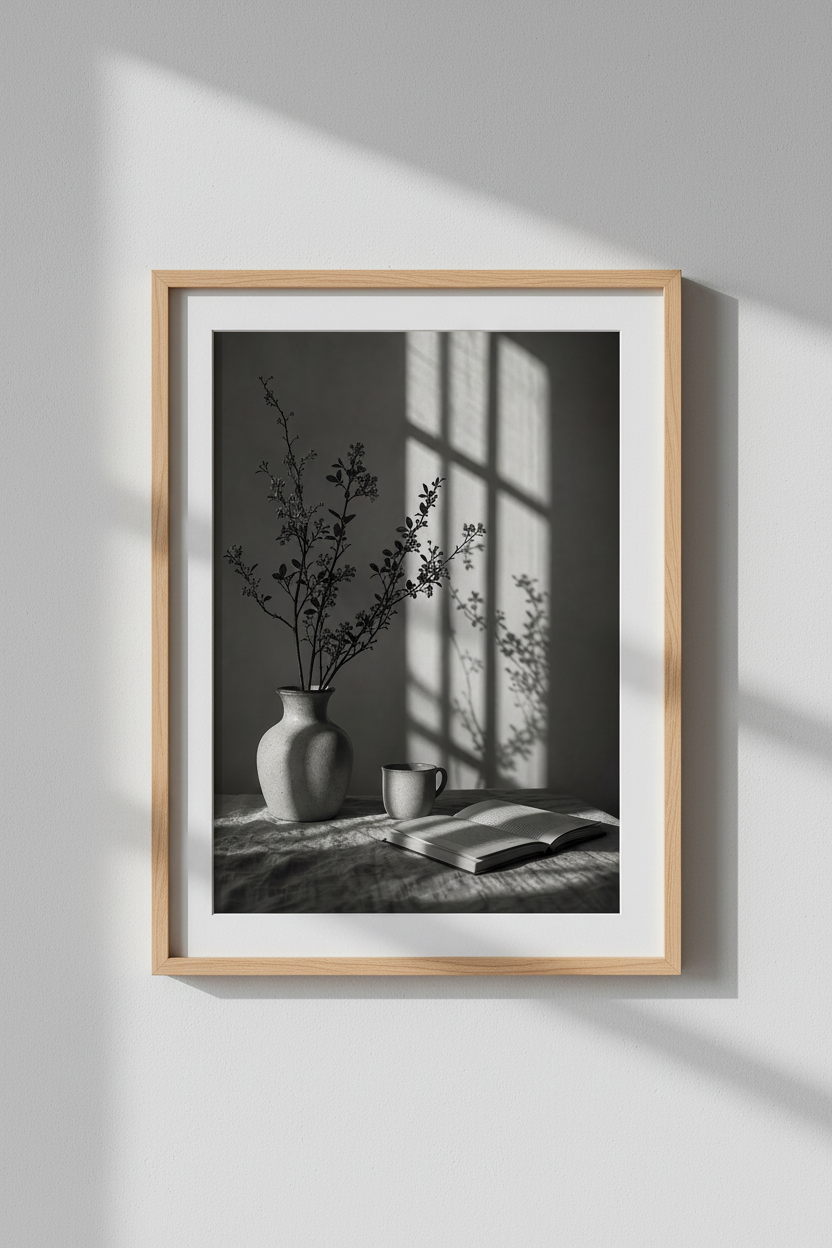 Dark Academia Wall Art Print | Moody Still Life Decor | Vintage Aesthetic Poster