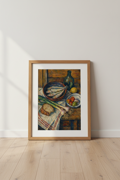 still life print | Impressionist Warmth, Rustic Kitchen Decor