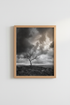 Moody Nature Wall Art | Black and White Tree Poster, Dark Dramatic Landscape Print
