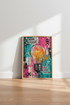 Think Different Lightbulb Wall Art | Graffiti Office Decor | Urban Motivational Poster