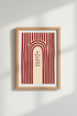 Rainbow Wall Art Print | Abstract Arches, Living Room Decor