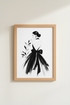 Monochrome Wall Art Print | Vogue-Inspired Black & White Decor | Elegant Poster