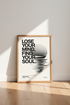 Lose Your Mind Find Your Soul Wall Art | Minimalist Quote Poster | Modern Zen Decor