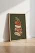 Sandwich Ingredients Wall Art | Italian Food Print, Kitchen Decor | Moody Foodie Poster