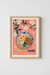 Japanese Ramen Wall Art Print | Pink Cherry Blossom Noodle Poster, Kitchen Decor