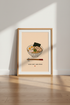 Ramen Bowl Illustration Wall Art | Kitchen Decor | Minimalist Japanese Food Poster
