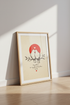 Lovebirds Couple Wall Art | Romantic Red Sun Poster, Bedroom Decor