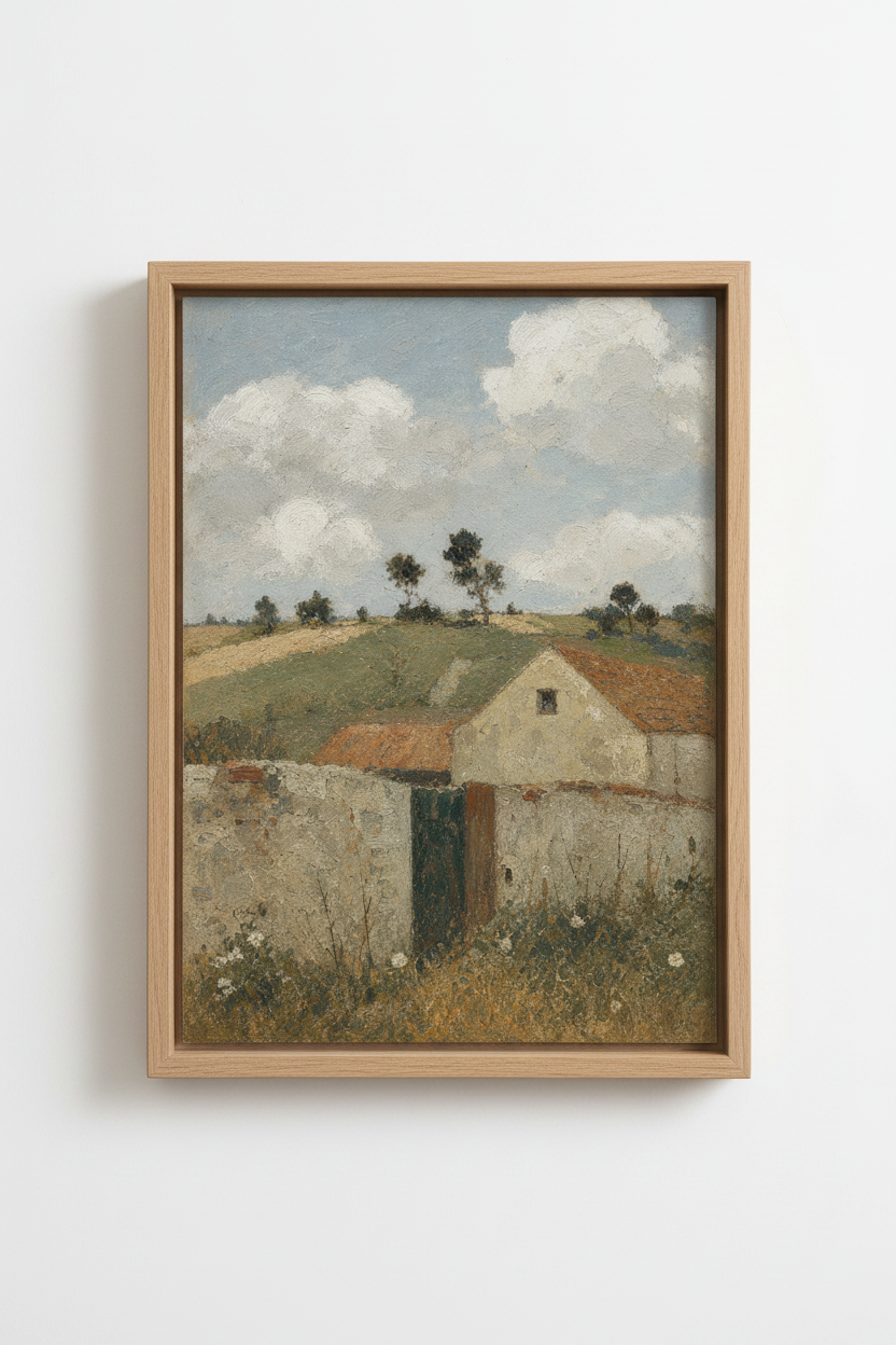 Landscape Print Wall Art | Living Room Decor | Soft Impressionist Mood