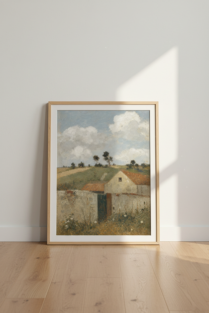 Landscape Print Wall Art | Living Room Decor | Soft Impressionist Mood