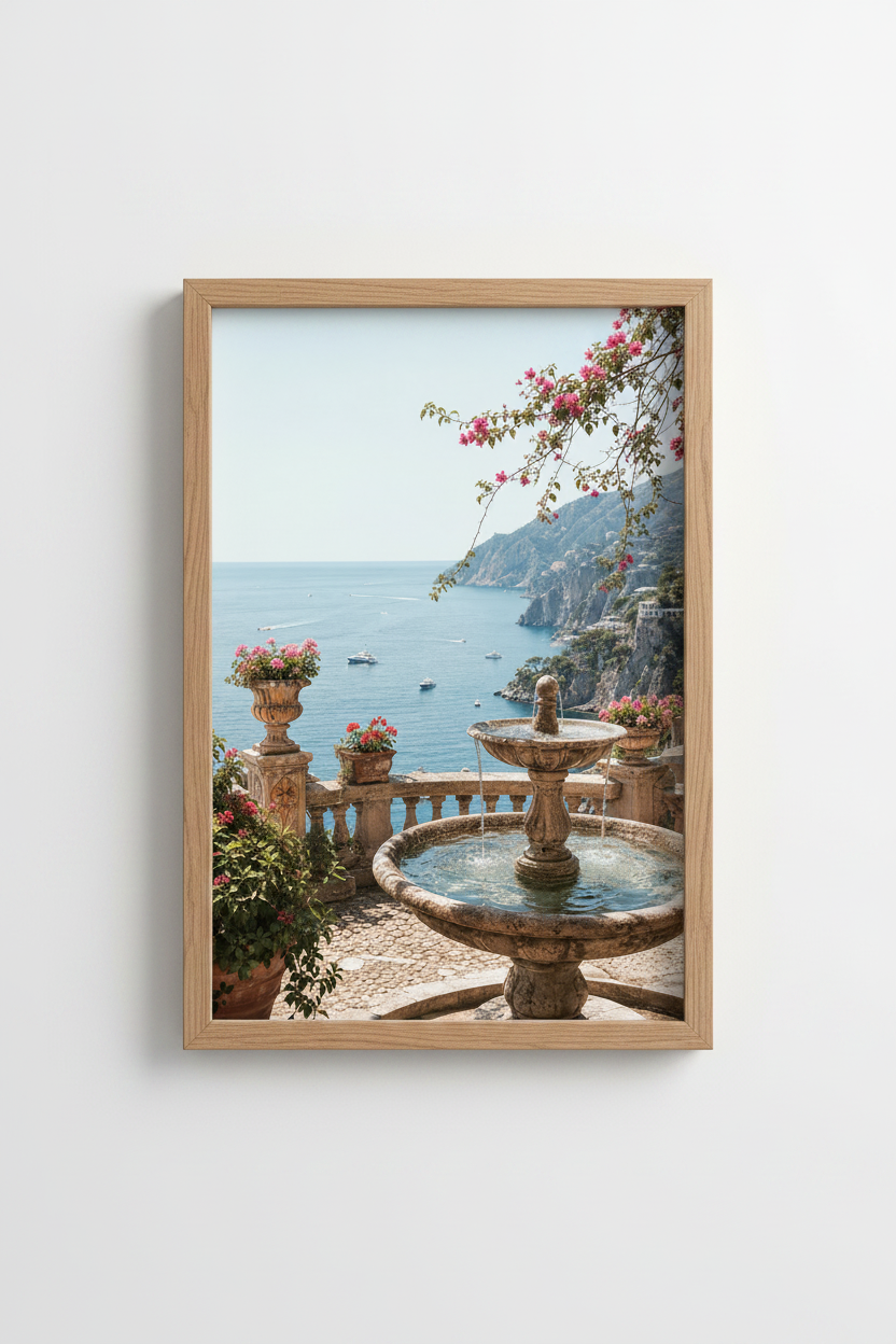 Coastal wall art print | Living room decor | Seaside poster
