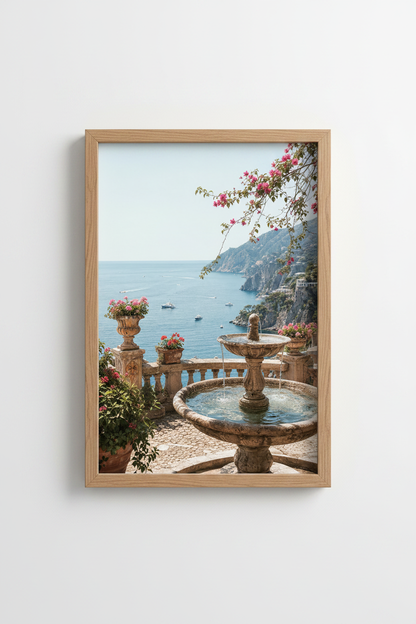 Coastal wall art print | Living room decor | Seaside poster