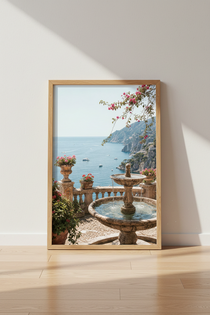 Coastal wall art print | Living room decor | Seaside poster