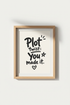 Motivational print | Hand-drawn typography, beige wall decor, living room poster