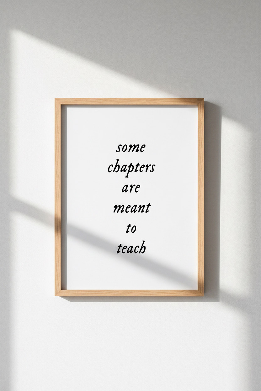 Minimalist Quote Wall Art Print | Black &amp; White Literary Poster | Office Decor