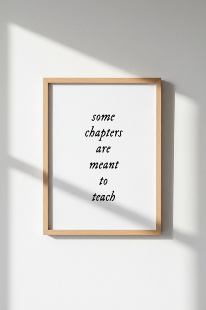 Minimalist Quote Wall Art Print | Black &amp; White Literary Poster | Office Decor