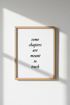 Minimalist Quote Wall Art Print | Black & White Literary Poster | Office Decor
