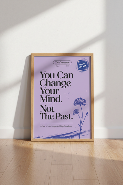 The Courteeners Lyric Print | Purple Indie Rock Poster, Music Wall Art