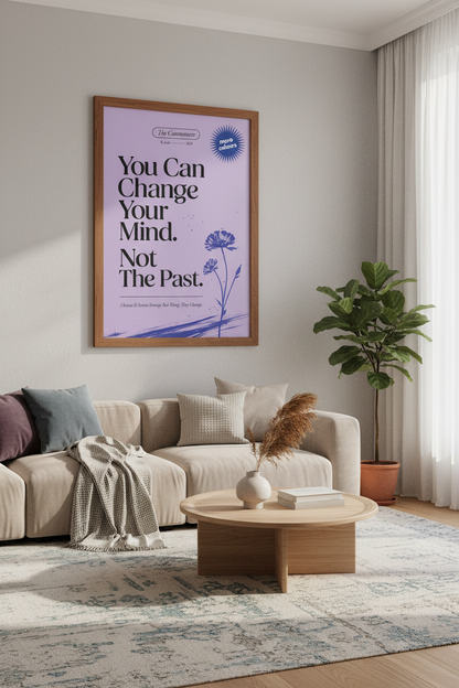The Courteeners Lyric Print | Purple Indie Rock Poster, Music Wall Art