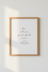 Be Where Your Feet Are Wall Art | Minimalist Mindfulness Poster | Zen Yoga Decor