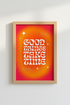 Good Things Take Time Aura Art | Retro Gradient Poster, Office Decor