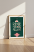 The Smiths Lyrics Wall Art | Retro Green & Pink Poster | Indie Rock Music Decor
