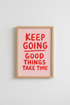 Preppy Quote Wall Art Print | Pink and Red Aesthetic Poster | Moden Dorm Decor