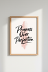 Modern Office Wall Art Print | Pink Watercolor Quote Poster | Minimalist Motivation